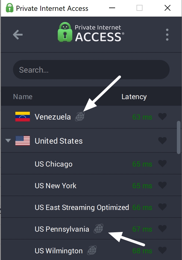 physically hosted server locations