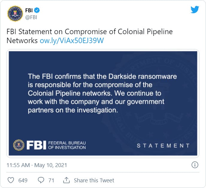 FBI tweet