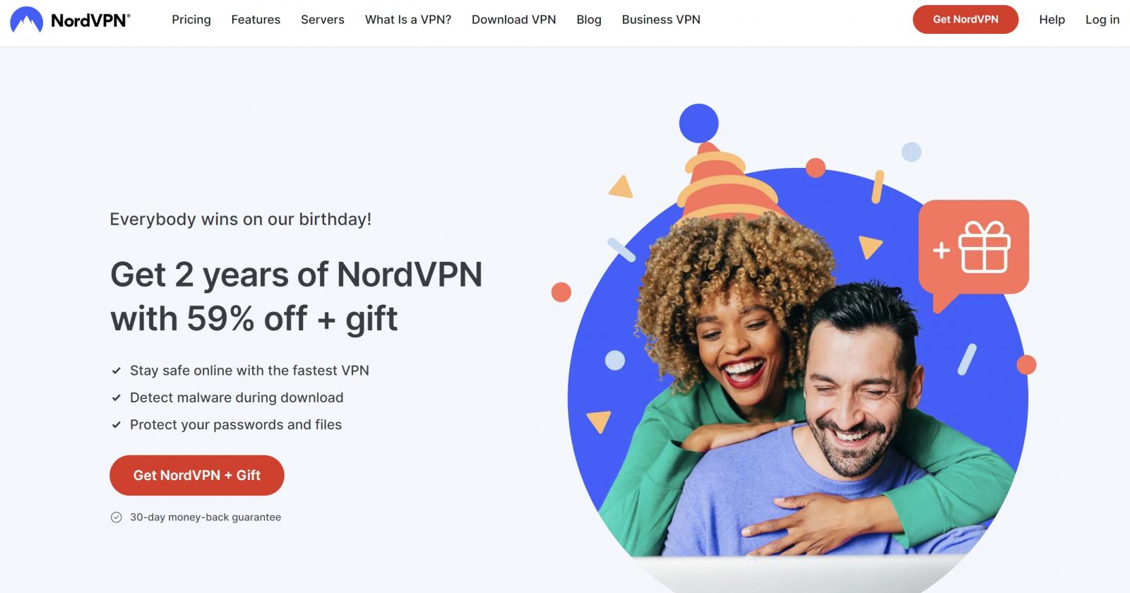 nordvpn home page